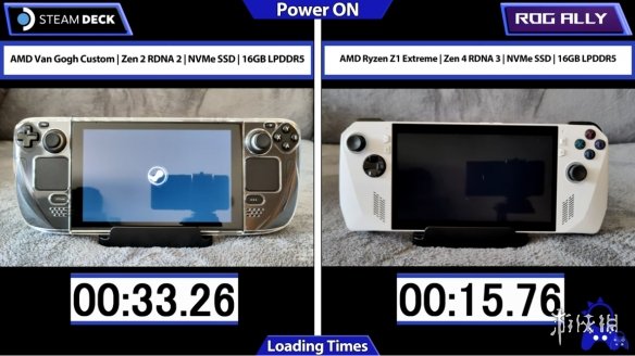 Steam deck与ROG 掌机对比 ROG开启速度快一倍！