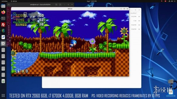 PS4模拟器已可60帧全速运行2D游戏《索尼克：狂欢》！