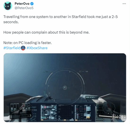 《星空》跃迁加载只需2-5秒 玩家称:哪有一直加载的！