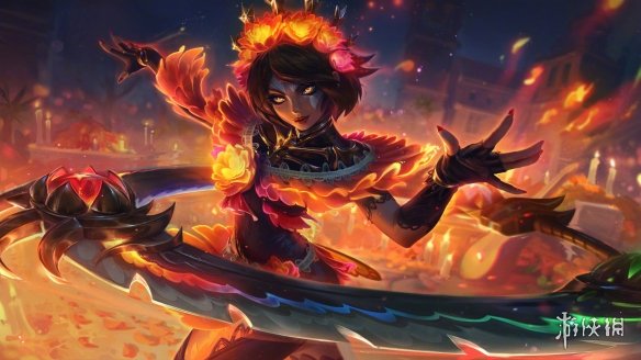 《LOL》“彼岸灵花”系列皮肤原画 设计稿 图标公开