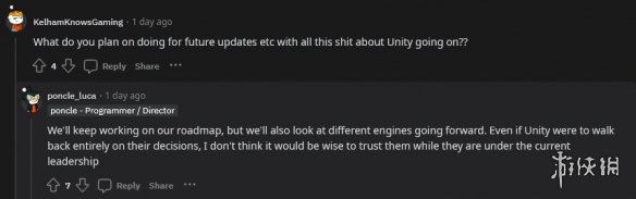 《吸血鬼幸存者》制作者表示不再使用Unity引擎了！