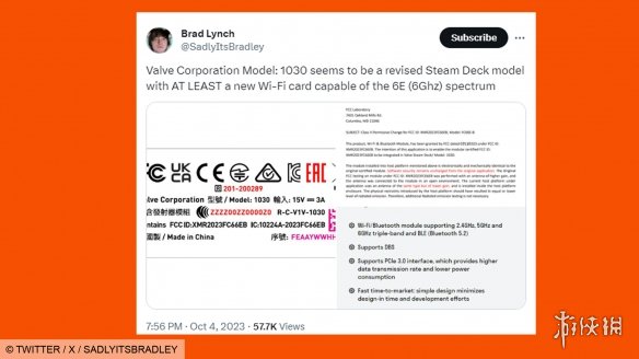 新Wi-Fi模块网速更快？V社或将推出升级版Steam Deck