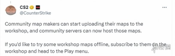 《CS2》全新补丁：创意工坊地图上线 修复更多bug