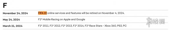 EA宣布将于2024年内关闭《FIFA 22》线上服务器！