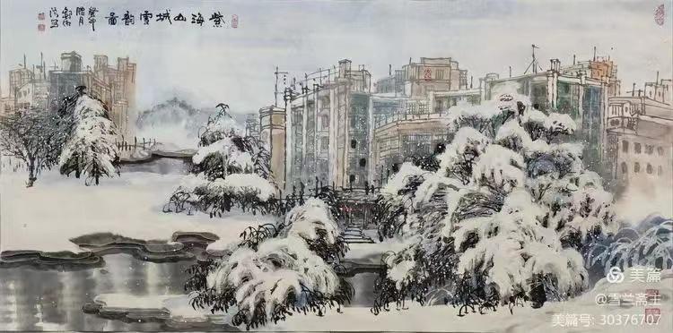 冰魂雪魄·妙笔传神——冰雪山水画家邹湘溪百家媒体聚焦报道