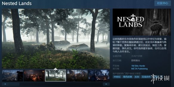 中世纪沙盒生存游戏《筑巢之地》上架Steam！支持中文