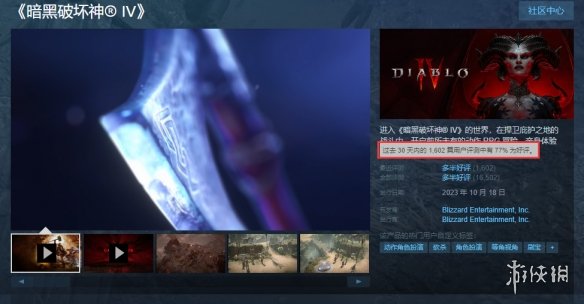 《暗黑破坏神4》第四赛季上线 Steam评价扭转！