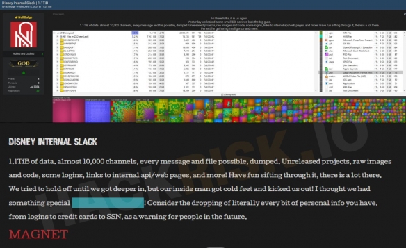 迪士尼遭遇黑客攻击！超1.1TB数据泄露 官方暂未回应