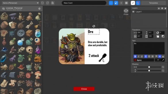 《卡牌引擎》已上线steam商店页面 轻松制作精美卡牌