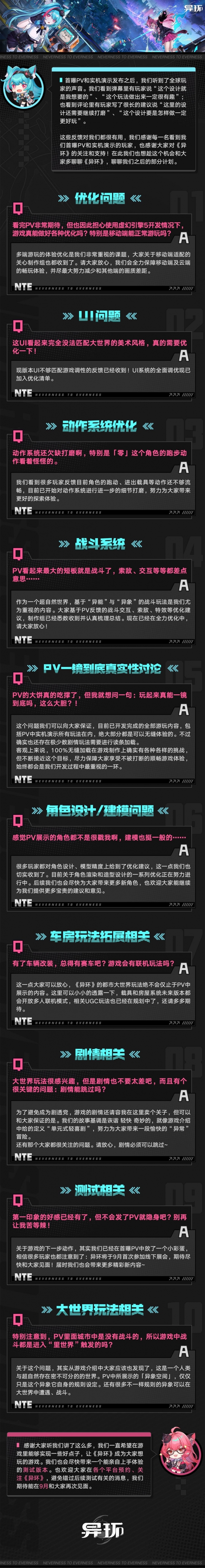 二次元GTA《异环》回应公布后玩家问题：预告全是真的