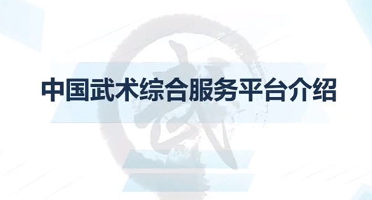 中国武术APP综合服务平台首次线上培训成功举办