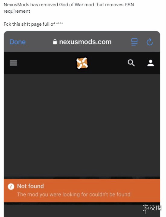 《战神5》Mod解绑PSN账号功能遭下架，网友们很失望