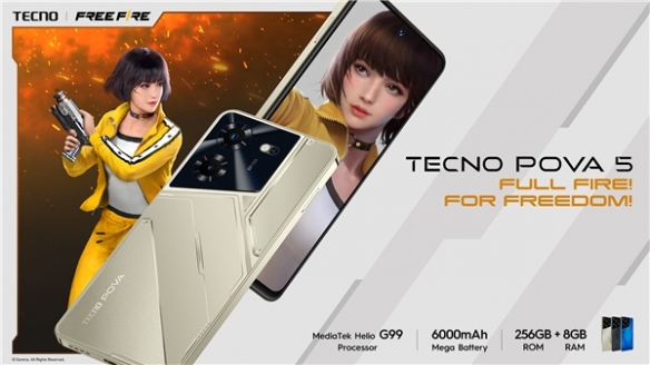 火力全开，共赴战场！TECNO POVA 5 系列Free Fire特别款强势来袭