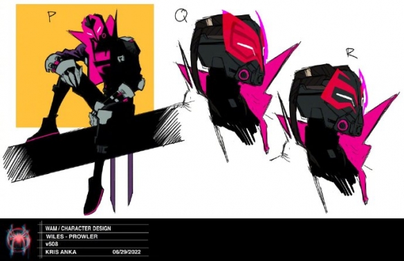 《蜘蛛侠：纵横宇宙》“42Miles”角色设计原画曝光