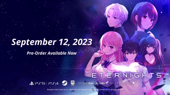 恋爱动作游戏《Eternights》官方公开全新角色预告片