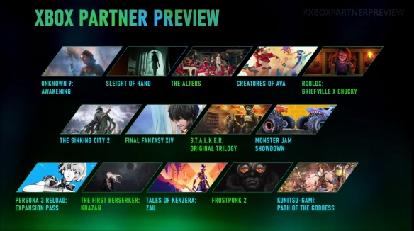 Xbox 合作伙伴发布会 2024 Partner Preview正式开幕