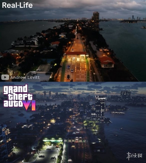 国外大神用现实场景还原《GTA6》预告：含原视频对比