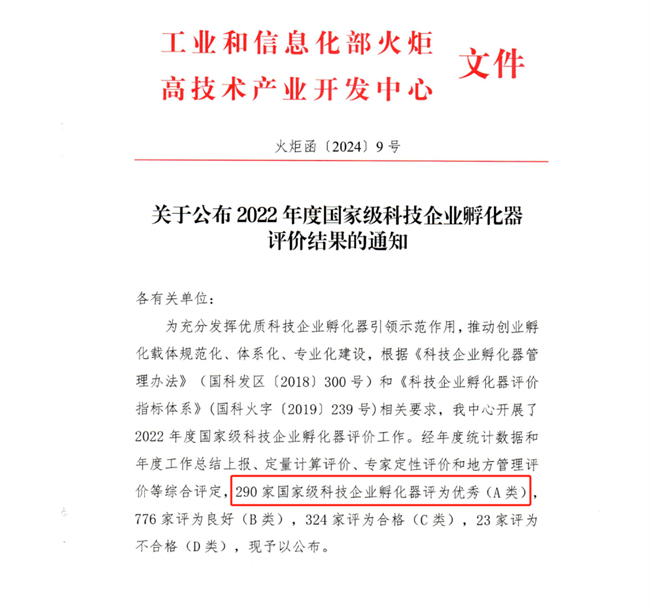 望京留创园连续四年获“优秀（A类）国家级科技企业孵化器”殊荣！