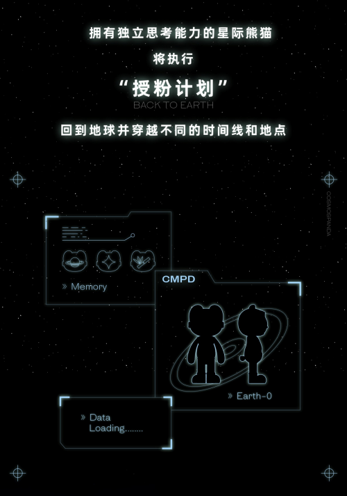 点亮宇宙的温暖之光 —— COSMOSPANDA星际熊猫“寞”降临！